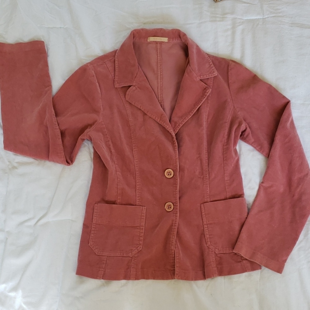Rose Corduroy Blazer